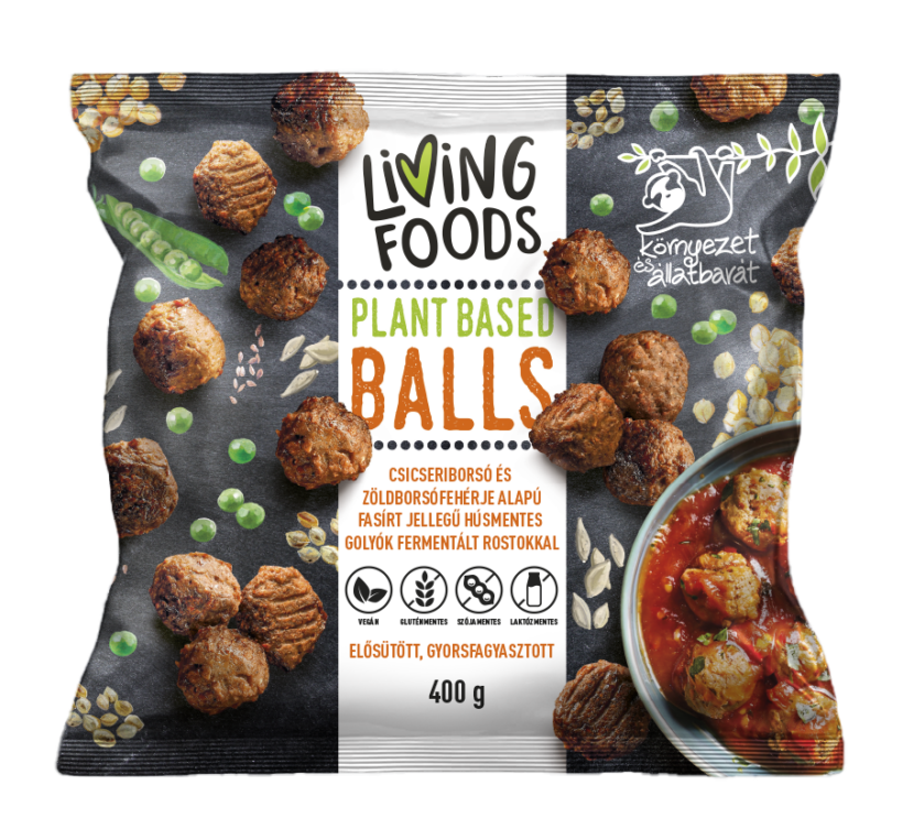 Living Foods mélyhűtött növényi hús
