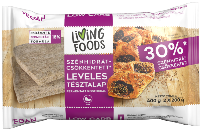 Living Foods leveles tésztalap