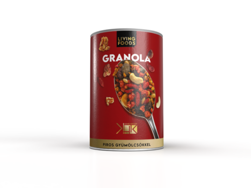 Living Foods x KHK: Active Day Őszi Fermentált Granola az Immunrendszer Támogatásáért - Epres