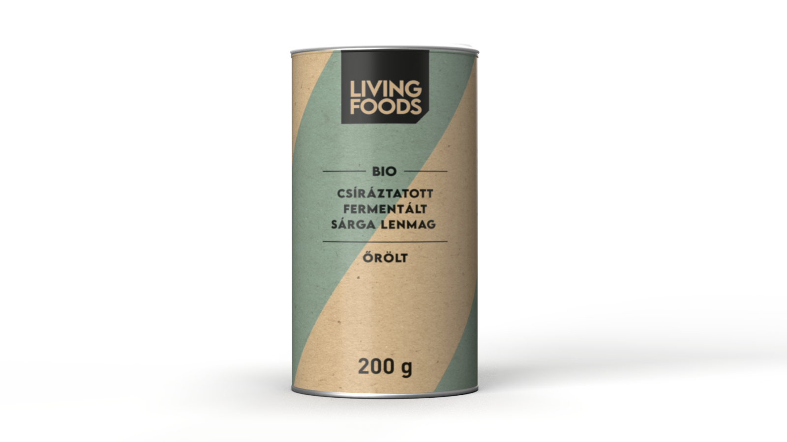 Bio csíráztatott fermentált sárga lenmag őrölt  200 g