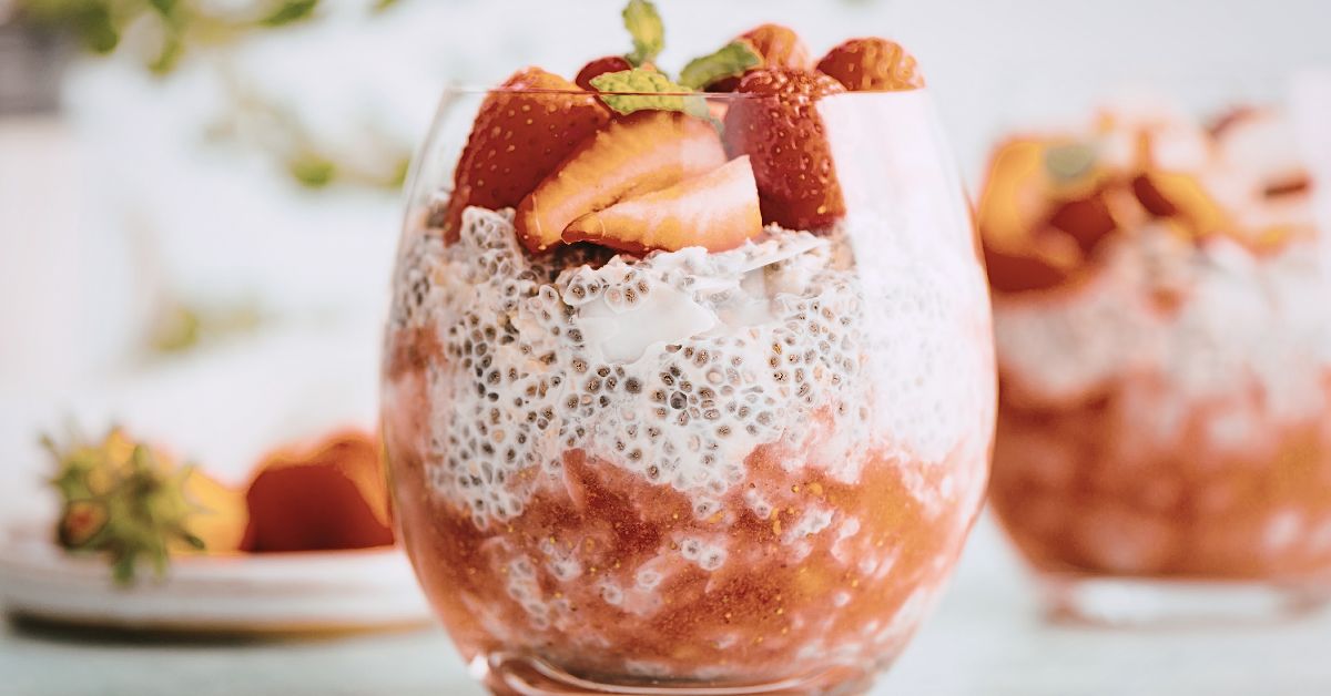 Living Foods, rostos chia pohárdesszert